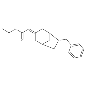 ethyl 2-[(3Z)-6-benzyl-6-azabicyclo[3.2.1]octan-3-ylidene]acetate结构式