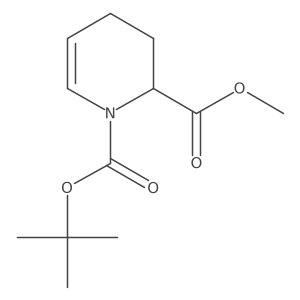 1-Tert-butyl 2-methyl 1,2,3,4-tetrahydropyridine-1,2-dicarboxylate结构式