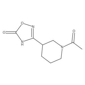 1-[3-(5-Hydroxy-1,2,4-oxadiazol-3-yl)piperidin-1-yl]ethan-1-one Structure