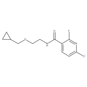 6-Chloro-N-[2-(cyclopropylmethoxy)ethyl]-2-fluoropyridine-3-carboxamide结构式