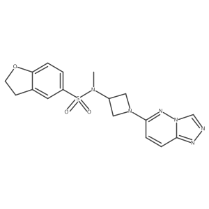 N-methyl-N-(1-{[1,2,4]triazolo[4,3-b]pyridazin-6-yl}azetidin-3-yl)-2,3-dihydro-1-benzofuran-5-sulfonamide Structure