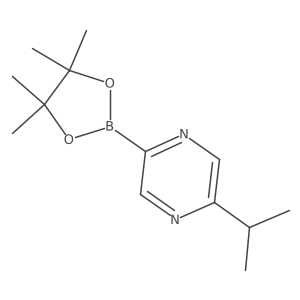 2-Isopropyl-5-(4,4,5,5-tetramethyl-1,3,2-dioxaborolan-2-YL)pyrazine Structure