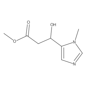 methyl (3S)-3-hydroxy-3-(1-methyl-1H-imidazol-5-yl)propanoate结构式