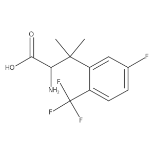 2-Amino-3-[5-fluoro-2-(trifluoromethyl)phenyl]-3-methylbutanoic acid Structure