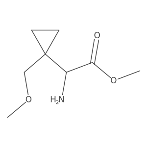 Methyl 2-amino-2-[1-(methoxymethyl)cyclopropyl]acetate结构式