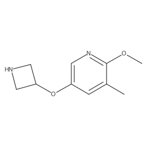 5-(Azetidin-3-yloxy)-2-methoxy-3-methylpyridine结构式