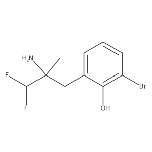 2-(2-Amino-3,3-difluoro-2-methylpropyl)-6-bromophenol结构式