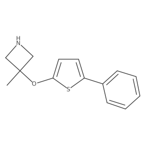 3-Methyl-3-[(5-phenylthiophen-2-yl)oxy]azetidine Structure