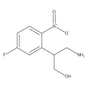 3-Amino-2-(5-fluoro-2-nitrophenyl)propan-1-ol Structure