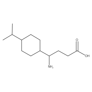 4-Amino-4-[4-(propan-2-yl)cyclohexyl]butanoic acid结构式