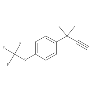 1-(2-Methylbut-3-yn-2-yl)-4-[(trifluoromethyl)sulfanyl]benzene Structure
