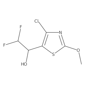 1-(4-Chloro-2-methoxy-1,3-thiazol-5-yl)-2,2-difluoroethan-1-ol Structure