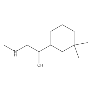 1-(3,3-Dimethylcyclohexyl)-2-(methylamino)ethan-1-ol结构式
