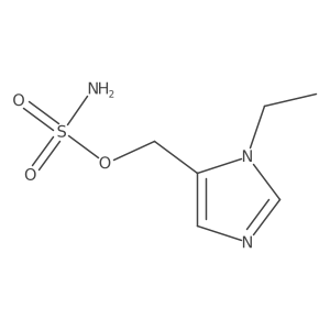(1-ethyl-1H-imidazol-5-yl)methyl sulfamate结构式