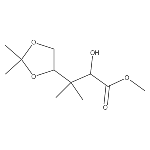 Methyl 3-(2,2-dimethyl-1,3-dioxolan-4-yl)-2-hydroxy-3-methylbutanoate Structure