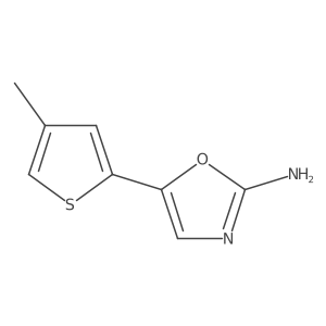 5-(4-Methylthiophen-2-yl)-1,3-oxazol-2-amine Structure