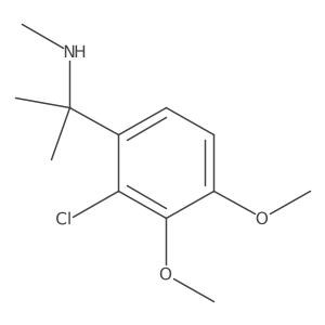 [2-(2-Chloro-3,4-dimethoxyphenyl)propan-2-yl](methyl)amine结构式