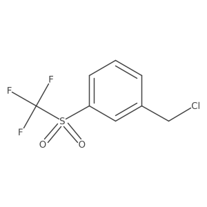 1-(Chloromethyl)-3-trifluoromethanesulfonylbenzene Structure