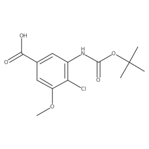 3-{[(Tert-butoxy)carbonyl]amino}-4-chloro-5-methoxybenzoic acid Structure