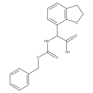 2-{[(Benzyloxy)carbonyl]amino}-2-(2,3-dihydro-1-benzofuran-7-yl)acetic acid结构式