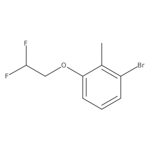 1-Bromo-3-(2,2-difluoroethoxy)-2-methylbenzene结构式