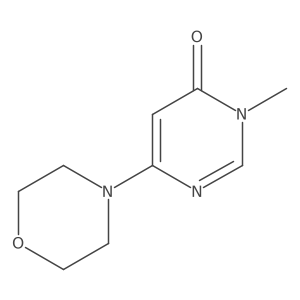 3-methyl-6-morpholinopyrimidin-4(3H)-one结构式