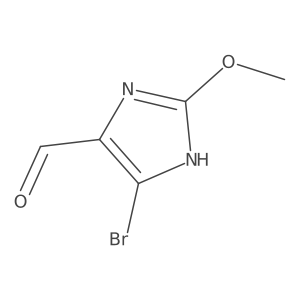 4-bromo-2-methoxy-1H-imidazole-5-carbaldehyde Structure