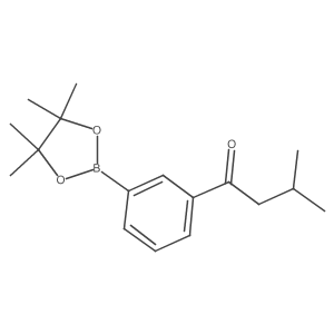 3-(Isopentanoyl)phenylboronic acid pinacol ester结构式