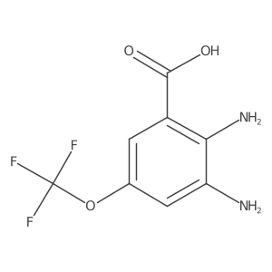 2,3-Diamino-5-(trifluoromethoxy)benzoic acid结构式