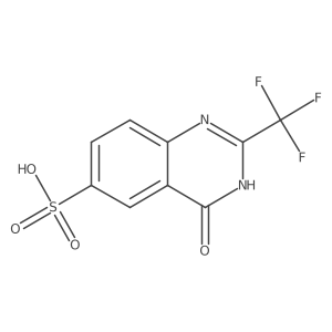 2-Trifluoromethyl-4-oxo-3,4-dihydro-6-quinazolinesulfonic acid结构式
