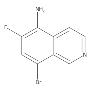 8-Bromo-6-fluoroisoquinolin-5-amine Structure