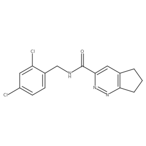 N-[(2,4-dichlorophenyl)methyl]-5H,6H,7H-cyclopenta[c]pyridazine-3-carboxamide Structure