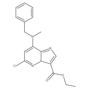 Ethyl 8-(benzyl(methyl)amino)-6-chloroimidazo[1,2-b]pyridazine-3-carboxylate Structure