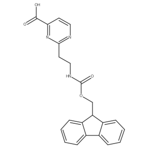 2-[2-({[(9H-fluoren-9-yl)methoxy]carbonyl}amino)ethyl]pyrimidine-4-carboxylic acid结构式