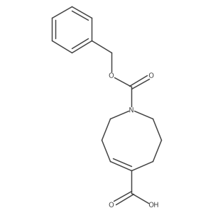 (4E)-1-[(benzyloxy)carbonyl]-1,2,3,6,7,8-hexahydroazocine-5-carboxylic acid结构式