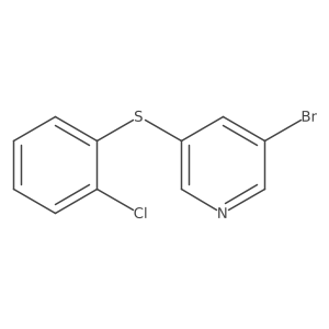 3-Bromo-5-((2-chlorophenyl)thio)pyridine结构式