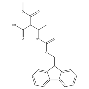 3-({[(9H-fluoren-9-yl)methoxy]carbonyl}amino)-2-(methoxycarbonyl)butanoic acid Structure