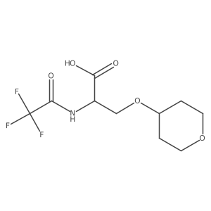 (2S)-3-(oxan-4-yloxy)-2-(2,2,2-trifluoroacetamido)propanoic acid Structure