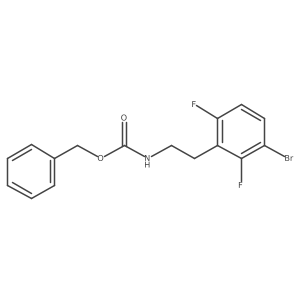benzyl N-[2-(3-bromo-2,6-difluorophenyl)ethyl]carbamate结构式