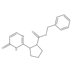 Benzyl 2-(4-hydroxypyrimidin-2-yl)pyrrolidine-1-carboxylate结构式
