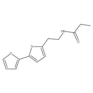 N-{2-[5-(furan-2-yl)thiophen-2-yl]ethyl}propanamide Structure