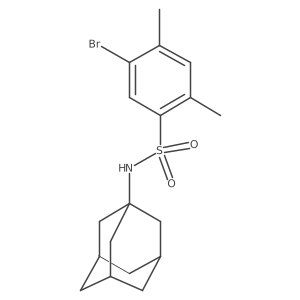 N-(adamantan-1-yl)-5-bromo-2,4-dimethylbenzene-1-sulfonamide结构式