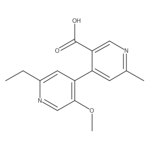 2'-Ethyl-5'-methoxy-6-methyl[4,4'-bipyridine]-3-carboxylic acid结构式