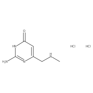 2-Amino-6-[(methylamino)methyl]-3,4-dihydropyrimidin-4-onedihydrochloride Structure