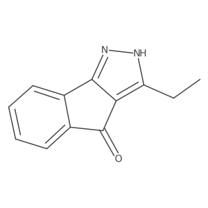 Indeno[1,2-C]pyrazol-4(1H)-one, 3-ethyl-结构式