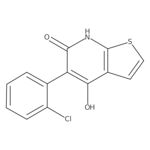 5-(2-Chlorophenyl)-4-hydroxythieno[2,3-b]pyridin-6(7h)-one结构式