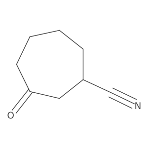 3-Oxocycloheptane-1-carbonitrile Structure
