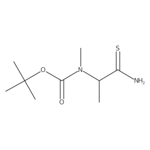 tert-butyl N-(1-carbamothioylethyl)-N-methylcarbamate Structure