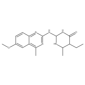 5-Ethyl-2-[(6-methoxy-4-methylquinazolin-2-yl)amino]-6-methyl-1,3-diazinan-4-one Structure