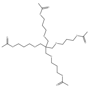 S,S'-(((2,2-Bis((3-(acetylthio)propoxy)methyl)propane-1,3-diyl)bis(oxy))bis(propane-3,1-diyl)) diethanethioate Structure